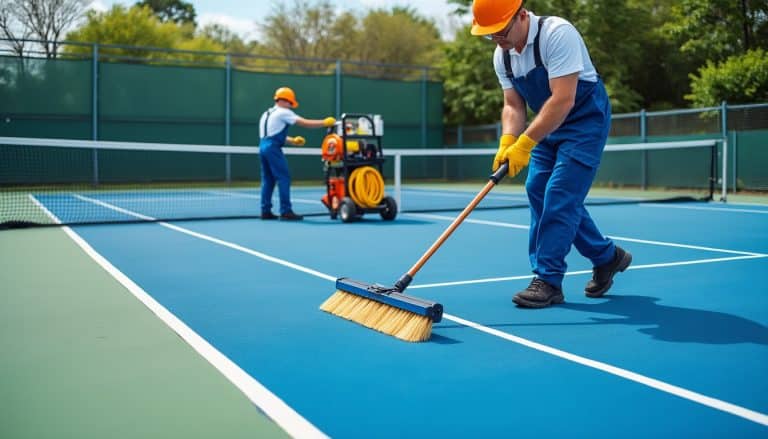 Maintenance d’un court de tennis : ce que la prestation recouvre